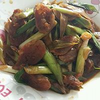 蒜苗炒香肠 蒜苗炒香肠