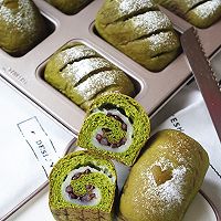 【抹茶麻薯蜜豆包】——COUSS CM-1200厨师机出品 【抹茶麻薯蜜豆包】——COUSS CM-1200厨师机出品