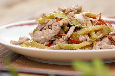 榨菜炒肉丝|美食台 榨菜炒肉丝|美食台