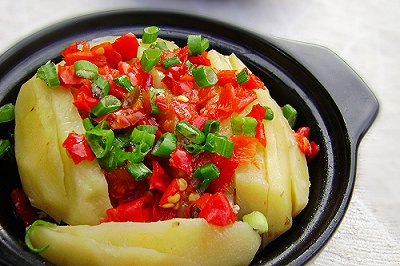 剁椒蒸土豆 剁椒蒸土豆