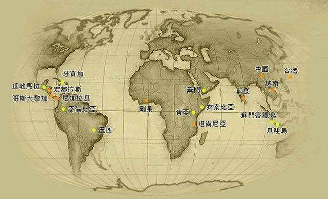 咖啡的产地